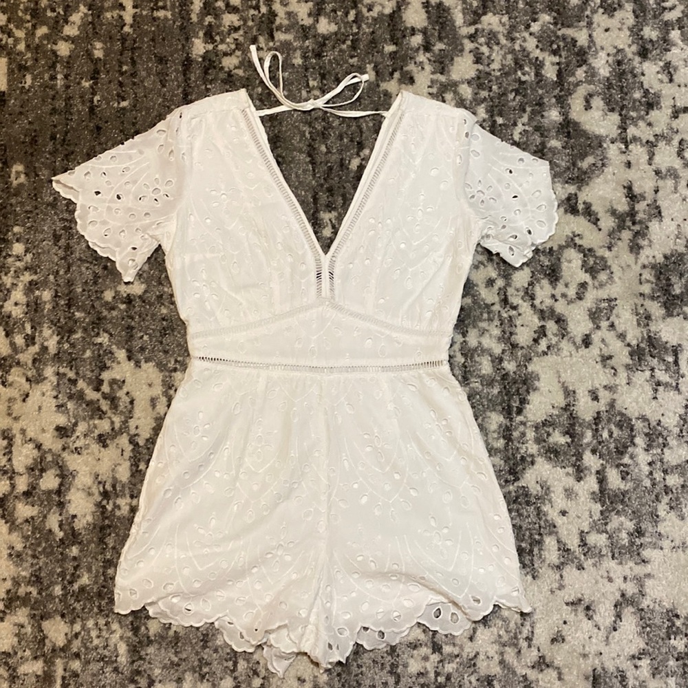 White romper from Abercrombie & Fitch